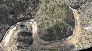Figure 6. Highway 34 damage resulting from the 2013 Colorado Floods; photograph by Sheriff Justin Smith.